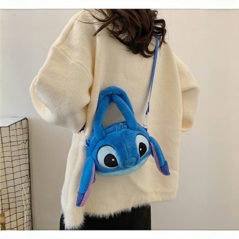 Disney Stitch Soft Plush Crossbody Bag - Image 3